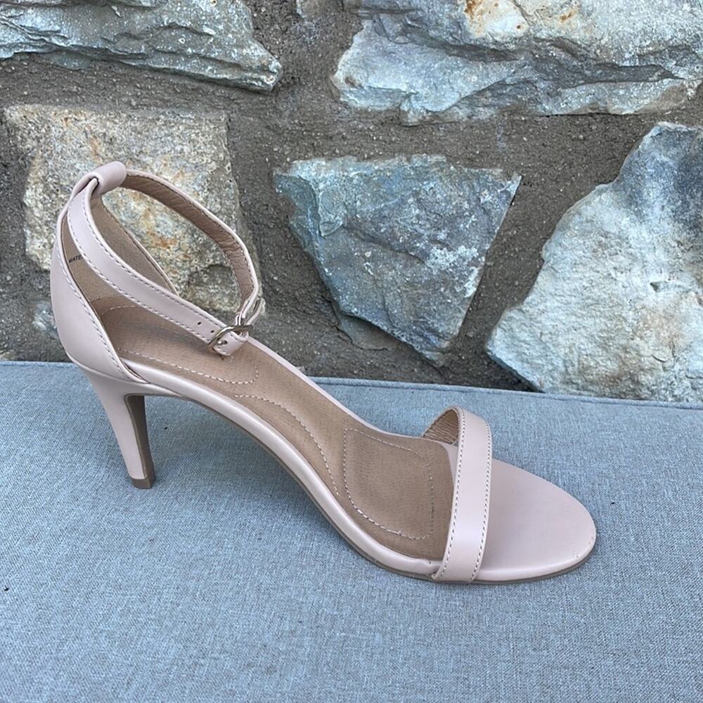 Lane Bryant ankle strap light pink heels size 8 wide NWOT